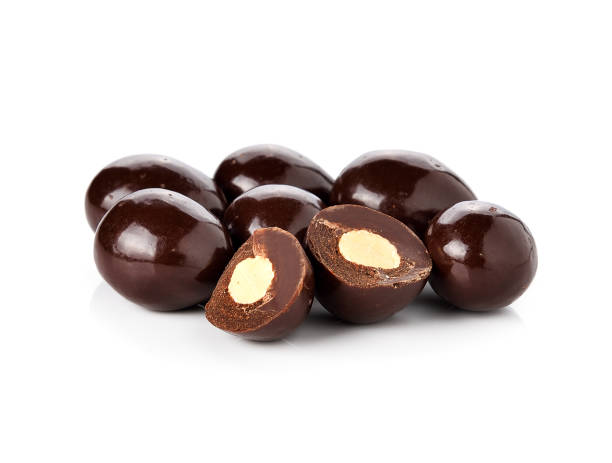 istock chocolate balls isolated on a white background 538906382