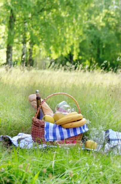 istock Picnic basket and strawberry 538906698