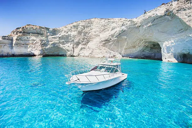Beautiful seascape, Milos island, Greece