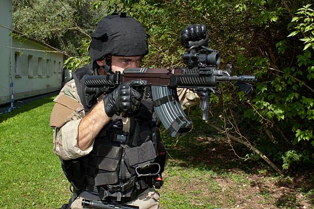 istock soldier special counterterrorism unit sa.vz.58 with an assault rifle 538914033