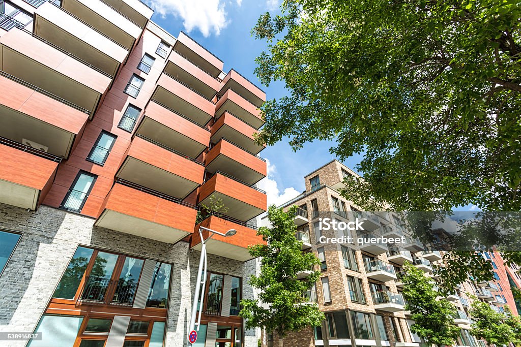 Luxus-apartment-Häuser in Hamburg in der Nähe der Hafencity - Lizenzfrei 2015 Stock-Foto