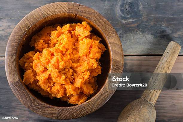 Bowl Of Mashed Sweet Potato Stock Photo - Download Image Now - Mash - Food State, Sweet Potato, Food