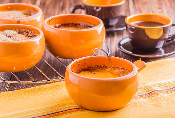 istock Creme brulee in a naive style 538917827