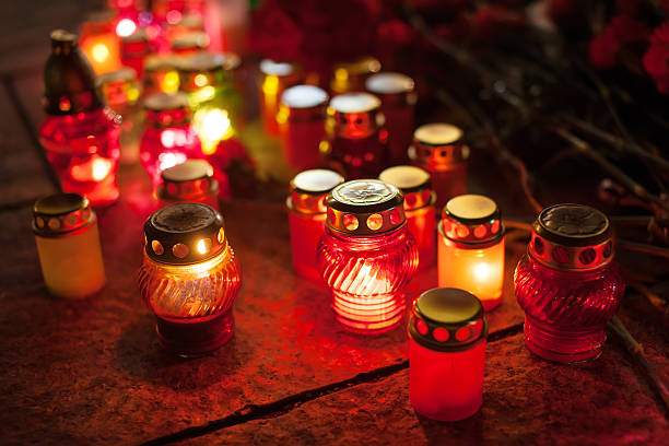 istock Yahrzeit candles at the Independence Square in Kiev 538918493