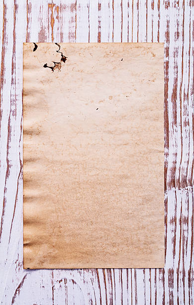istock old blank sheet of paper on wooden board with copyspace 538928363