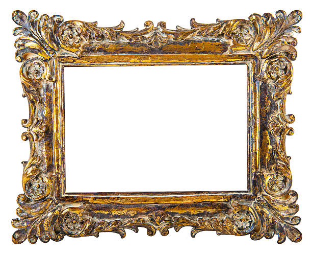 istock Gold Wooden Picture Frame 538930079