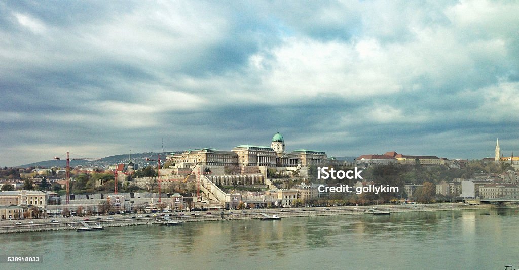 Budapest Cityscape Buda Cityscape seen across the Danube River, Budapest, Hungary 2015 Stock Photo