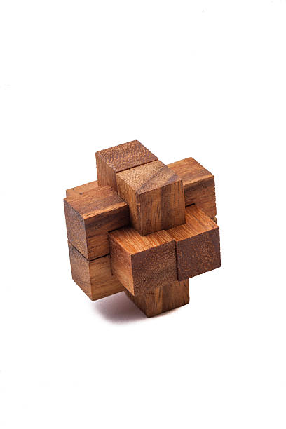 istock Wooden Brain game on White Background 538948335