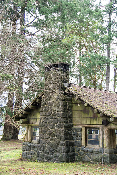istock stone cabin the of Washington state forest 538951439