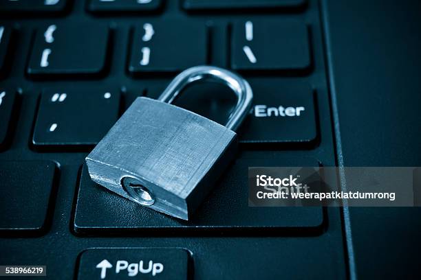 Computer Security Stock Photo - Download Image Now - 2015, Blue, Computer