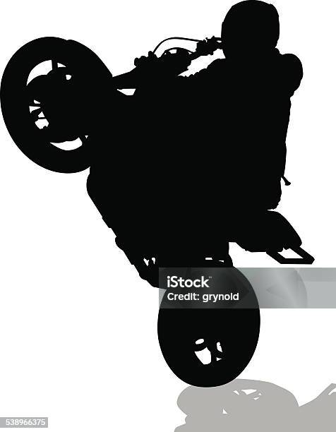 Sportsman On Bike Stock Illustration - Download Image Now - 2015, Adult, Biker