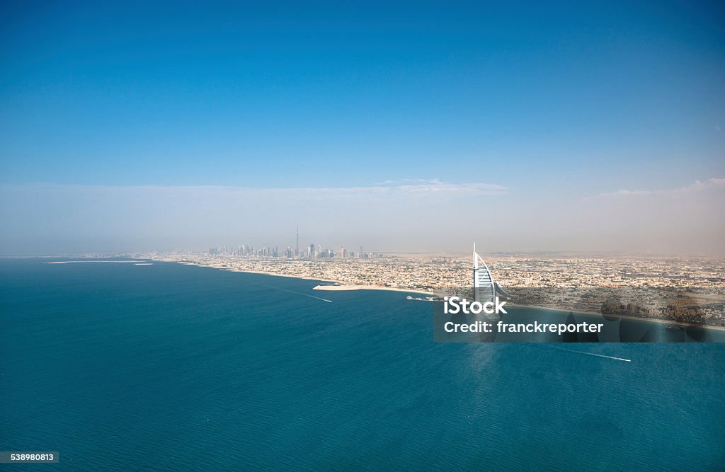 Dubai skyline Dubai skyline  Burj Al Arab Hotel Stock Photo