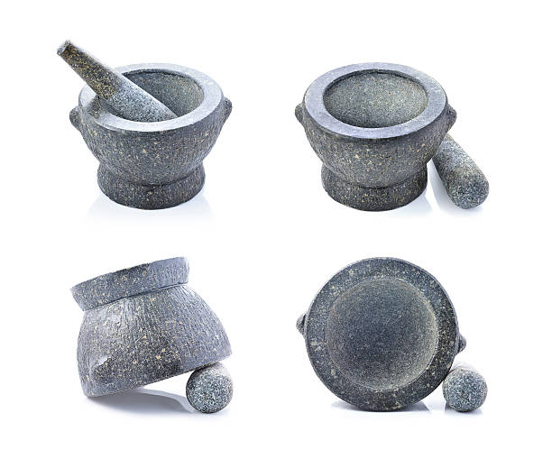 istock Mortar and pestle. Isolated on white background 538982153