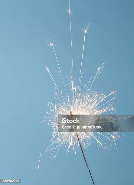 Sparkler Stock Photo - Download Image Now - Sparkler - Firework, Blue, Firework - Explosive Material