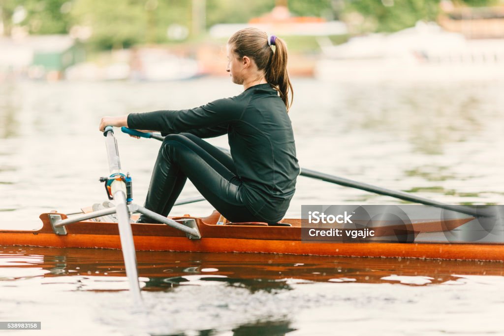Single Rower Scull Single Scull Rowing Stock Photo - Download Image Now - 12-13 Years ...