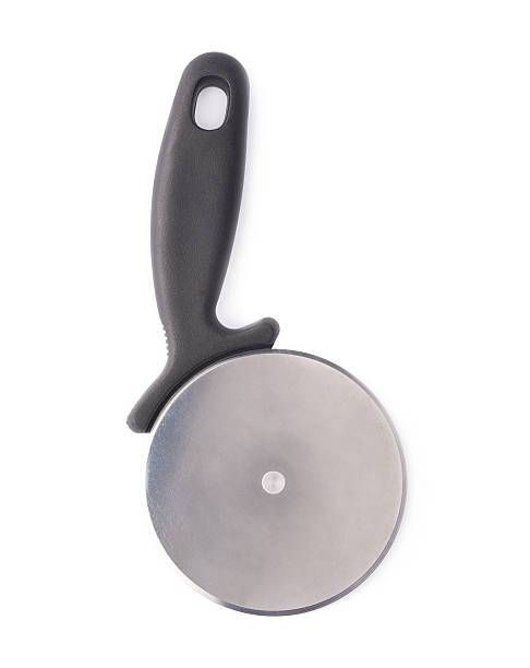 istock Metal pizza cutter wheel isolated 538984348