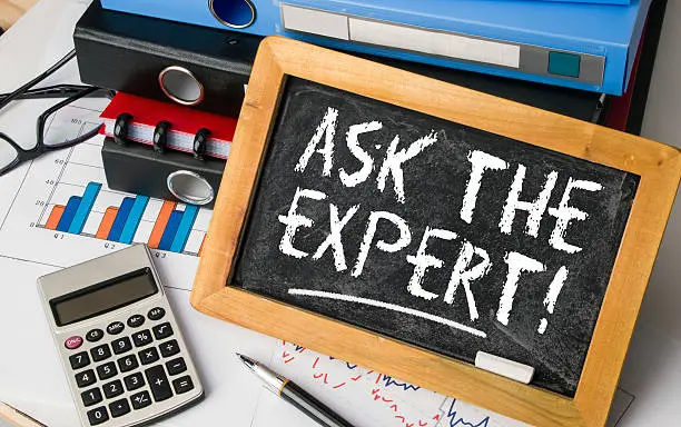 Photo of ask the expert concept