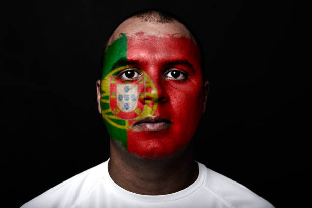 istock Man with Portugal flag 538985382