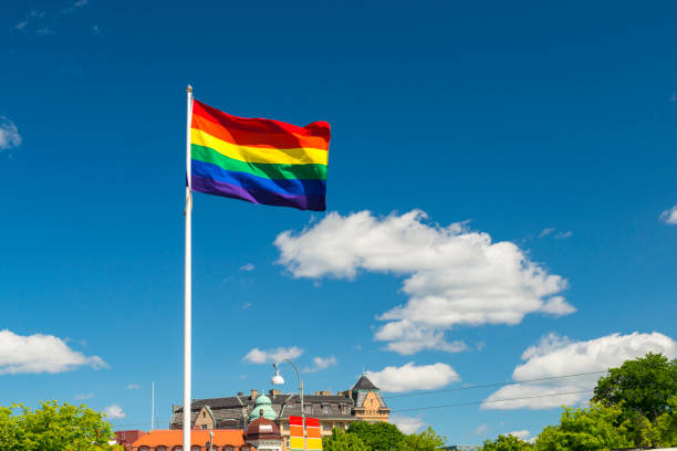 istock Pride flag in Gothenburg city 538986310