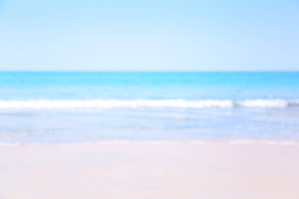 istock Defocused beach view, abstract blurry sea for summer background 538988108