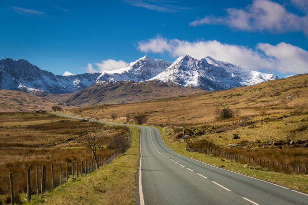Snowdonia national park, The beautiful landscape of Snowdonia national park, Wales. mount snowdon photos stock pictures, royalty-free photos & images