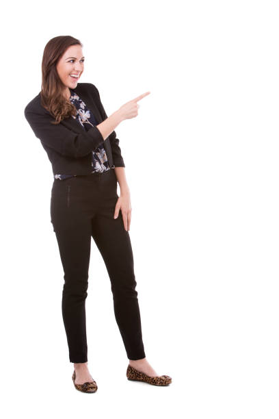 istock successful businesswoman on white 538989082