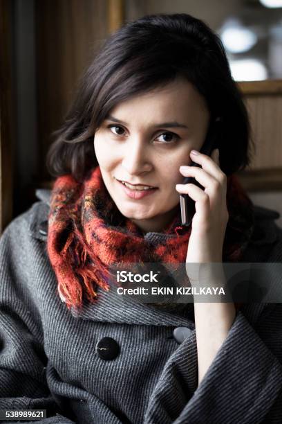 Woman Talking On The Phone Stock Photo - Download Image Now - 20-29 Years, 2015, Adult
