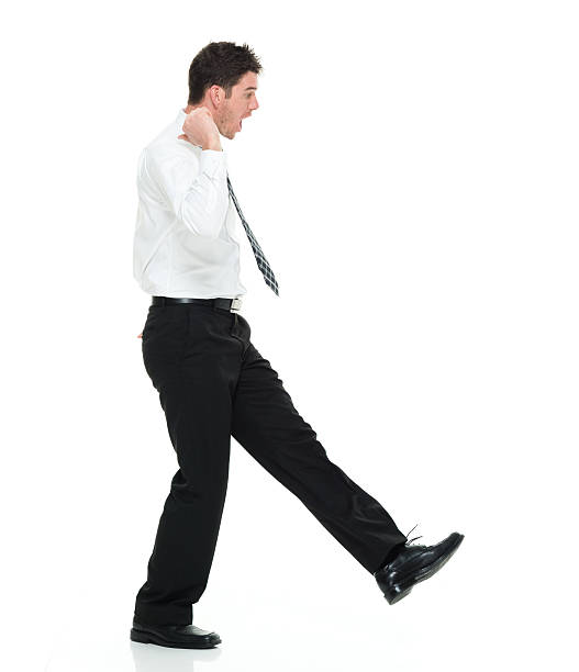 istock Businessman looking shocked and walking 538991296