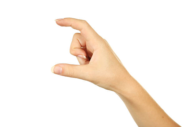 istock Woman hand hold virtual business card 538991385