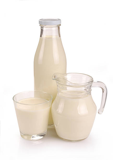 istock glass bottle and a jug of milk 538991999