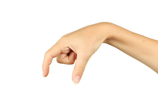 istock Woman hand hold virtual business card 538992371