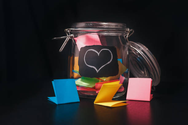 istock Open Bank with stickers on black background 538993308