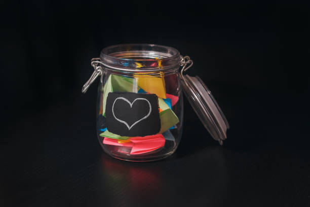 istock Open Bank with stickers on black background 538993534