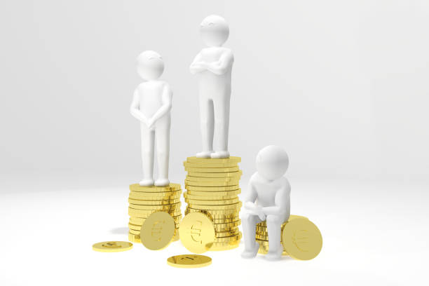 3d humans on a podium made of gold euro coins 3d humans on a podium made of gold euro coins best gold ira group stock pictures, royalty-free photos & images