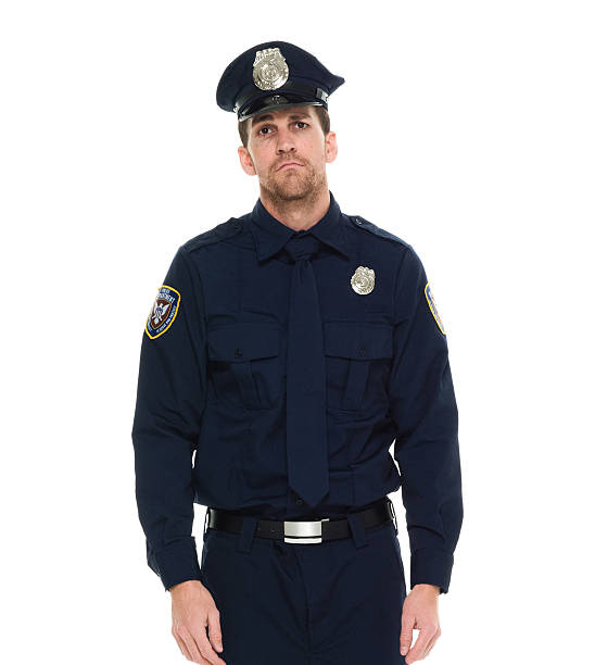 istock Upset police looking at camera 538996168