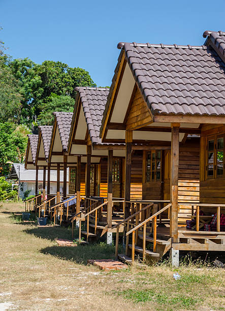 istock Tropical style bungalows on the beach 538996977