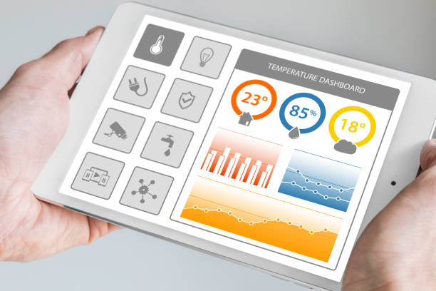 istock Smart home dashboard in order to control home appliances 538998296