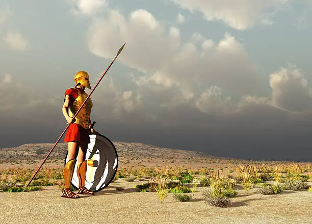 Photo of Ancient Greek warrior