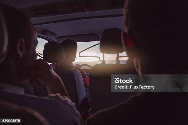 Group Of People Is Traveling Exploring Stock Photo - Download Image Now - Mini Van, People, Taxi