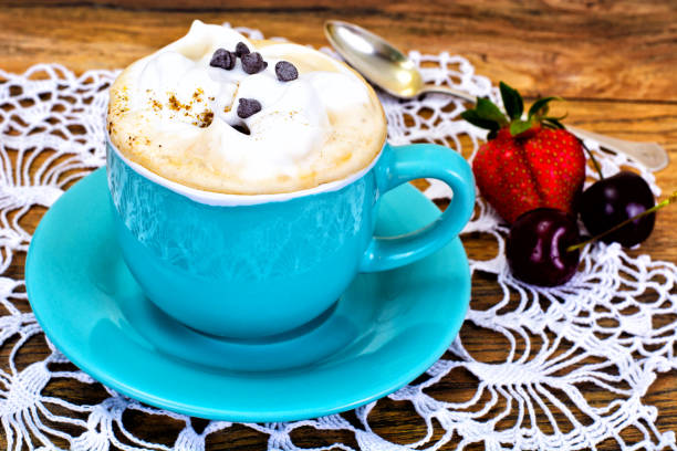 istock Cup of Coffee with Chocolate on Dark Background in Retro 539006166