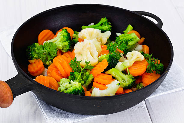 istock Steamed Vegetables Potatoes, Carrots, Cauliflower, Broccoli 539007026