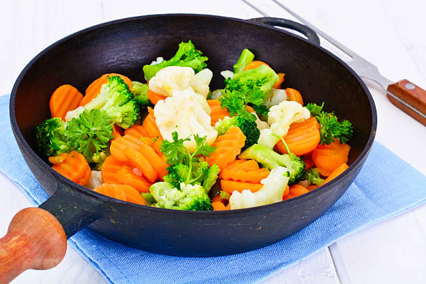 istock Steamed Vegetables Potatoes, Carrots, Cauliflower, Broccoli 539007036