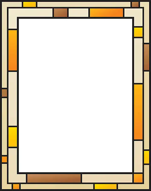 Vector illustration of Stained Glass Frame