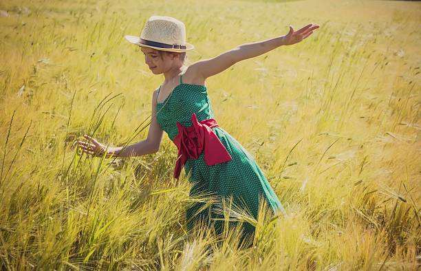 istock Girl enjoying in wheat field 539014146