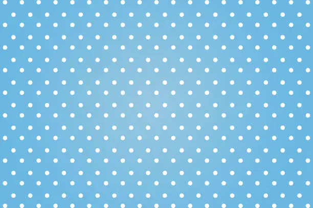 polkadots with blue background