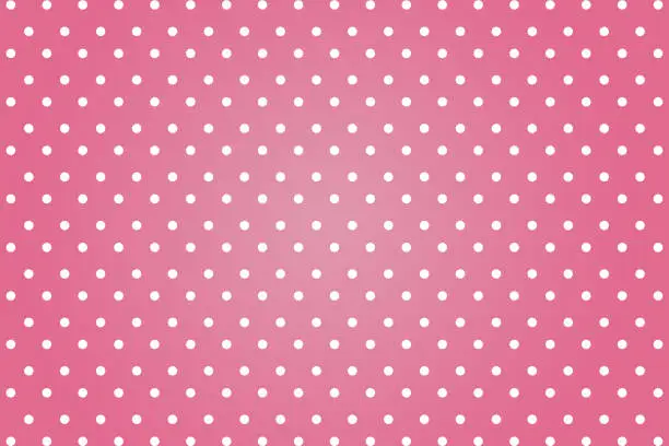 polkadots with pink background