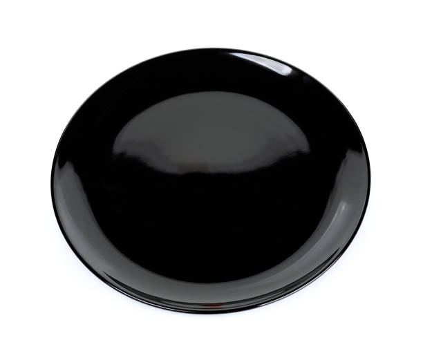istock Black plate isolated on the white background 539016984