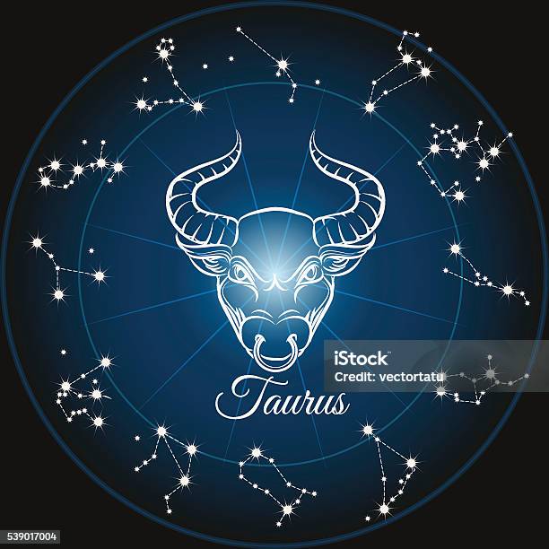 Zodiac Sign Taurus Stock Illustration - Download Image Now - Taurus, Astrology Sign, Sign