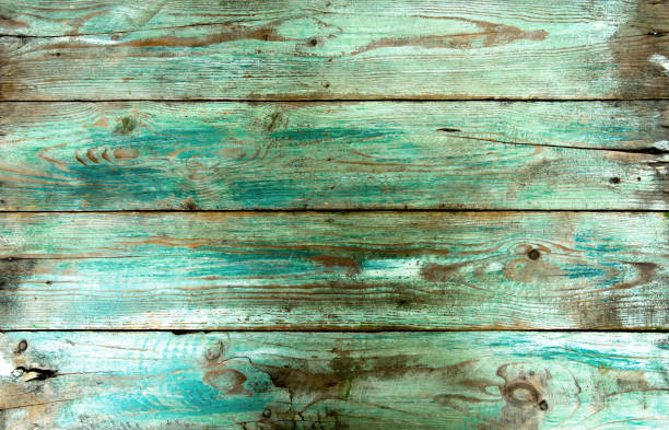 istock Old green wooden board 539017710