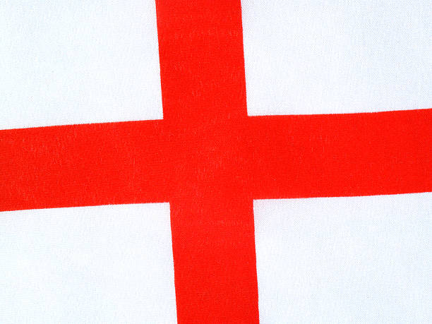 st georges cross, drapeau national de l'angleterre - english flag st george flag flying photos et images de collection